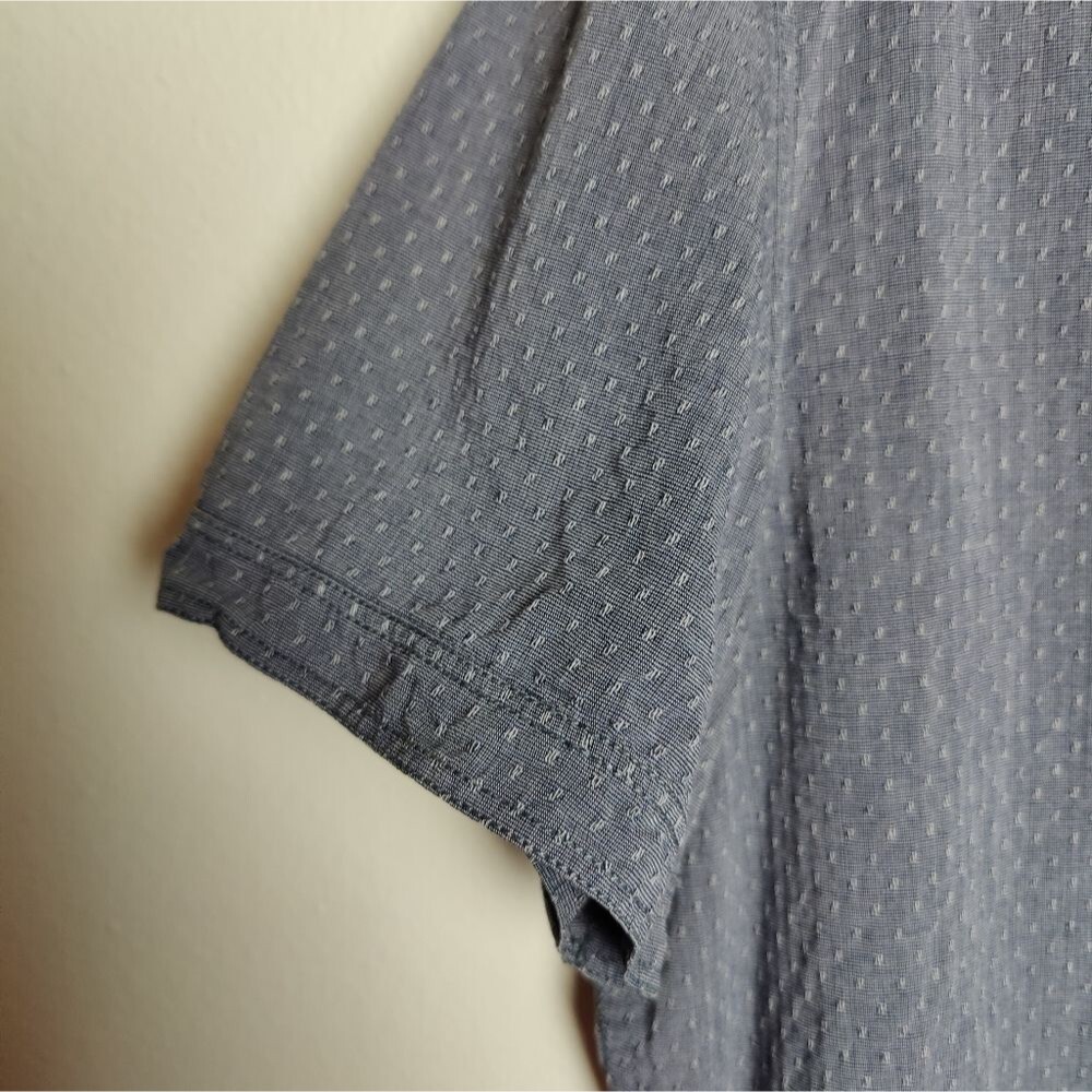 Calvin Klein Jeans Men's Blue Button Up Shirt, Blue/Gray, Size L - Picture 4 of 9